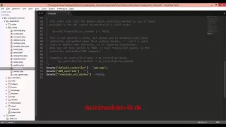 Codeigniter change default controller 4