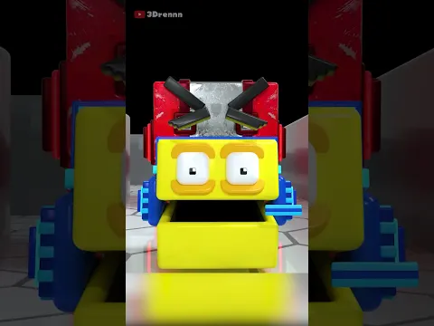Square Pacman VS SQUARE RED ROBOT