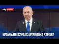 Download Lagu Netanyahu speaks after Israel strikes on Hamas leaders in Qatar