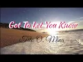 Download Lagu TITO MINA - GOT TO LET YOU KNOW (LYRICS)| OPM 80's