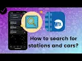How to search for stations and cars in MTA TrainTime