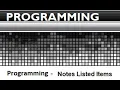 Programming - Introduction to Bullets Numbers and Letters Example Simulation