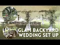 Luxury Backyard Wedding Behind the Scenes and it RAINED Day in the Life of a Wedding Planner