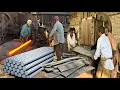 Lagu Incredible Process of Recycling Old Ship Plates Turned Into Manufacturing Iron Rods in Factory 