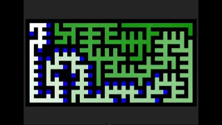 Maze Generation - Depth First Search DFS with flooding