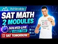 SAT Math CRAM 2 Practice Modules Solved in Real Time