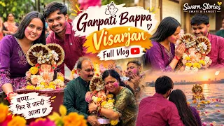 Ganpati Bappa Visarjan vlog 🙏 Swati ki mummy ho gyi emotional 😭🧿❣️