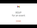 How to RSVP for an Event in Gmail