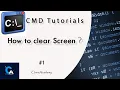 CMD Tutorial How to clear Command prompt screen