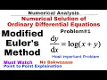7 Modified Euler s Method Problem Numerical Solution of Ordinary Differential Equations