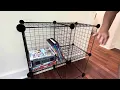 AWTATOS Wire Cube Storage Organizer Closet Organizers and Storage Metal 6 Cube Storage Shelves Boo