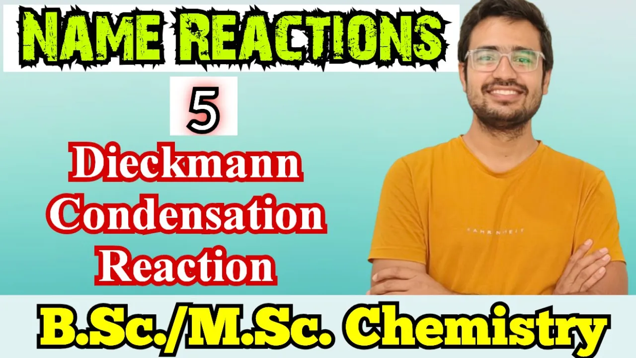 Dieckmann Condensation Reaction |Mechanism| B.Sc./M.Sc. Chemistry |IIT JAM| CSIR NET |Name Reactions