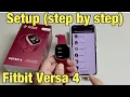 Fitbit Versa 4 How to Setup step by step on Android Phone or iPhone