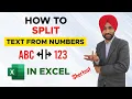 How to Split Text from Numbers in Excel Excel Short Tips