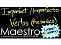 IMPERFECT TENSE An introduction to conjugations imperfecto