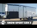 2026 Charmac Snow Sport Gen 3 26 Enclosed Snowmobile Trailer Walkthrough