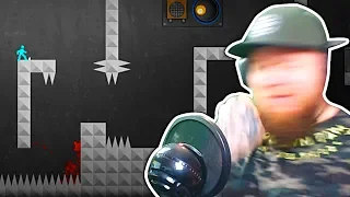i almost knocked myself out on this rage game 
