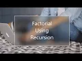 PYTHON PROGRAM 15 FACTORIAL OF A NUMBER USING RECURSIVE FUNCTION FACTORIAL USING RECURSION