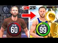 STEPH CURRY BUILD 60 OVR to 99 OVR in 1 No Money Spent No MyCareer