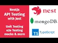 Unit Testing in Nest js with Jest e2e Testing mocks more