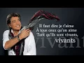 Download Lagu Frédéric François - A tous ceux qu'on aime Opéra - video lyrics