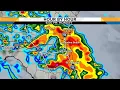 Hour by hour forecast for Monday night and Tuesday