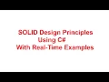 SOLID Design Principles using C with Real-Time Examples Live Webinar on SOLID Design Principles
