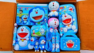 Unboxing Modern New Doraemon Stationery 📚, Pencil Case, Pouch, Jumbo Sharpener, Piggy bank, Pen, kit