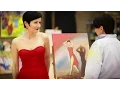 An Artist's Dream ~ Lady In Red. Painting Tango. Julia Juliati \u0026 Con Artist.