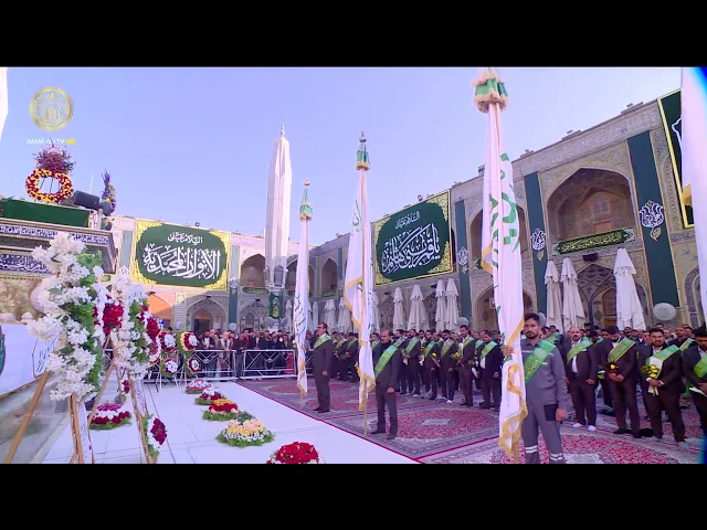 ⁣موكب خدم العتبة المقدسة يحيون ذكرى ولادة الامام الحجة المنتظر (عجل الله فرجه ) (14) شعبان 1446 هـ
