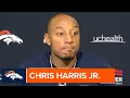 Chris Harris Jr on Vikings offense I think they re one of the better screen teams that we play