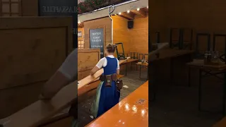 She's flipping benches like they're skateboards! 😳🤯 - 🎥 celina psr