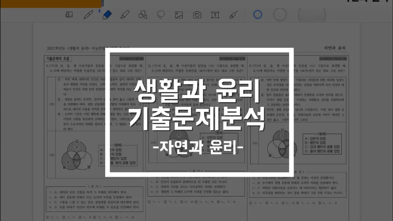 생활과 윤리_기출문제분석_자연과 윤리