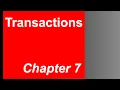 Chapter 7 - Transactions
