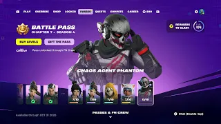 BATTLE PASS CHAPTER 7 SEASON 4 CHAOS AGENT PHANTOM CLAIMED