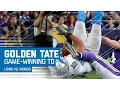 Golden Tate Flips into the End Zone for the Game-Winning TD Lions vs Vikings NFL