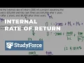 Internal Rate of Return IRR Calculation