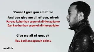 all of me john legend lirik terjemahan