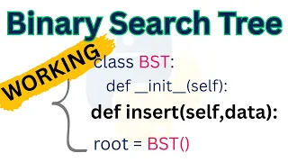 Python Program To Implement Binary Search Tree Program 2 Insertion With Example