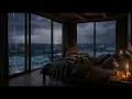 Peaceful Serenity of Ocean Waves and Rainstorm | Heavy Rain and Thunder Sounds for Relaxation