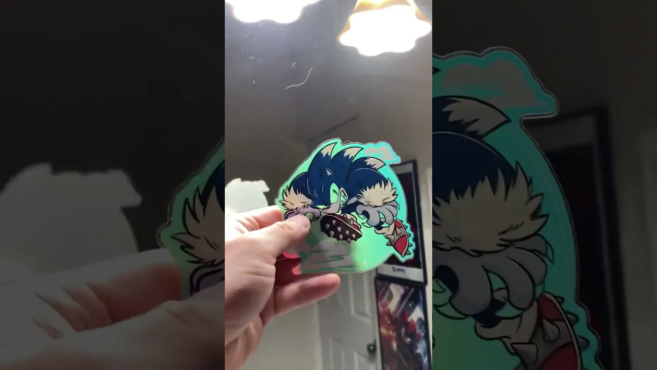 Werehog glow in the dark sticker