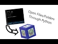 Open through Python Python 3 8