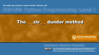 Python 08D - The