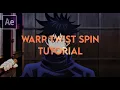 warp twist spin after effects tutorial