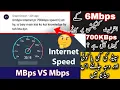 Mbps vs MBps Difference between Mbps and MBps internet speed test ISP business in Pakistan