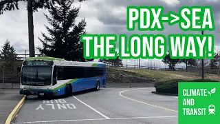 Portland to Seattle only by Public Transit