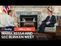 Download Lagu Maria Ressa, US Secretary of State Blinken discuss protection of independent media