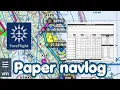 How to Make a Paper Navlog Using Foreflight and Electronic E6B