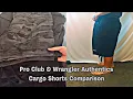 Men s Pro Club Wrangler Authentics Cargo Shorts Try On