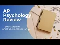 AP Psychology Review Structuralism and Functionalism
